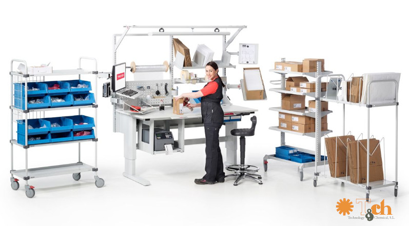 Mobiliario modular para mejorar el proceso de packing